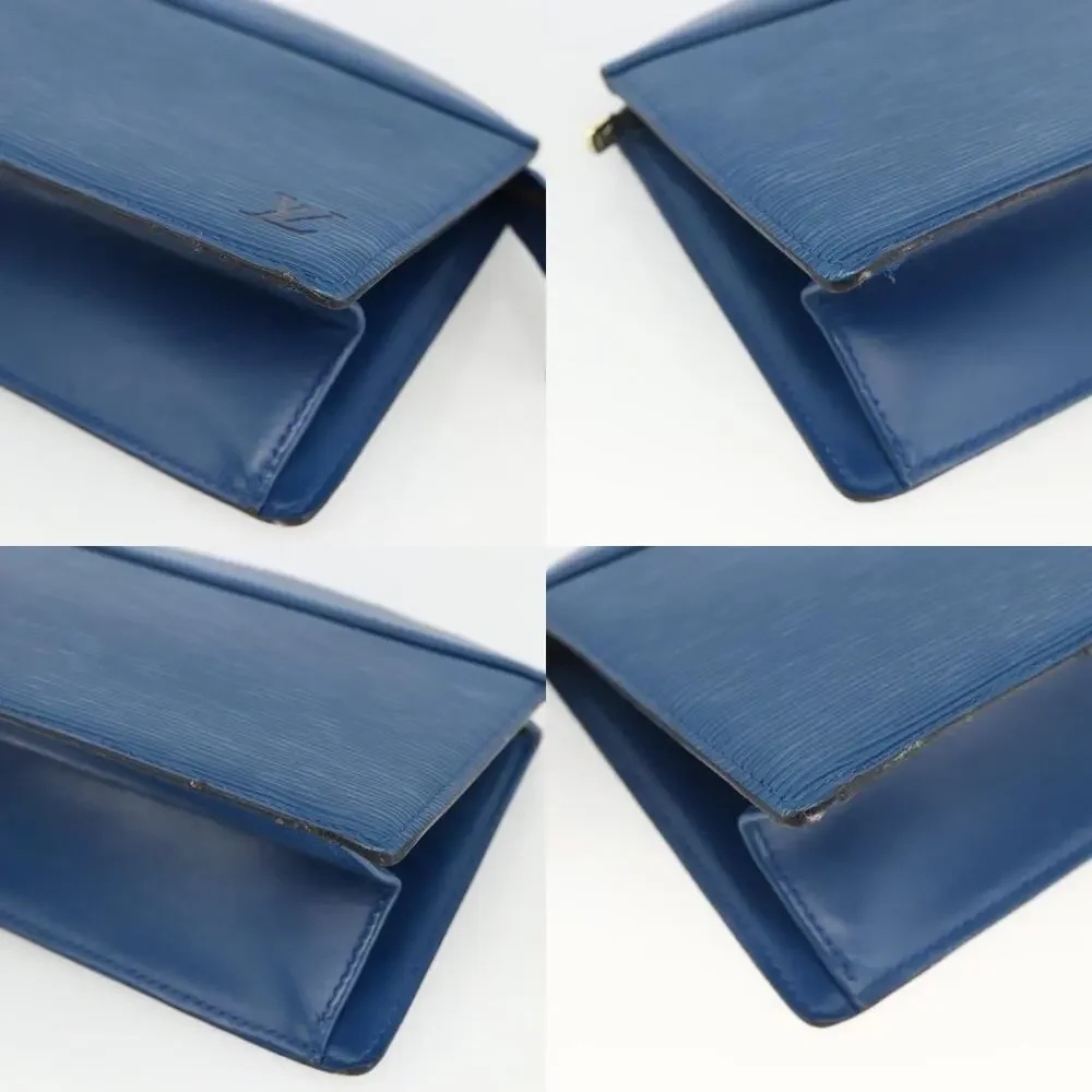 Louis Vuitton Epi Trousse Crete Pouch Blue